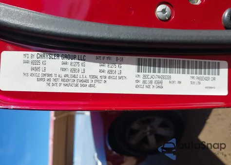 2010 Dodge Challenger Se z USA, uszkodzony, nr VIN 2B3CJ4DV7AH283339